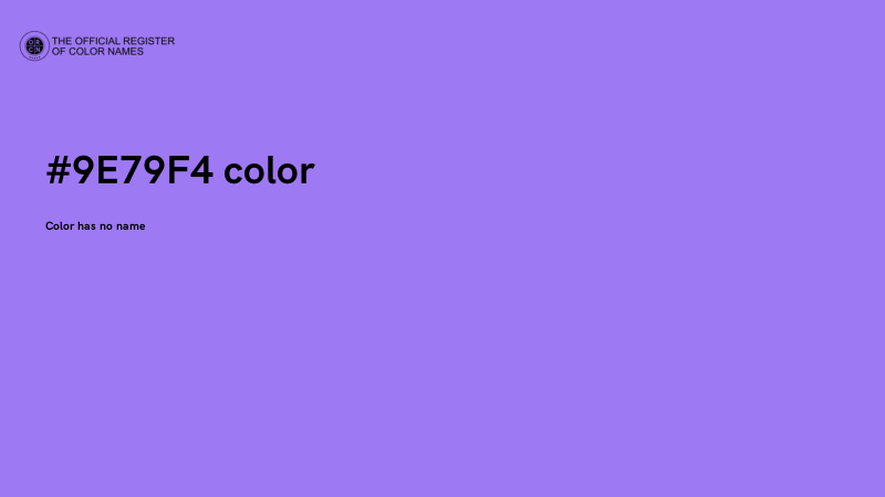 #9E79F4 color image