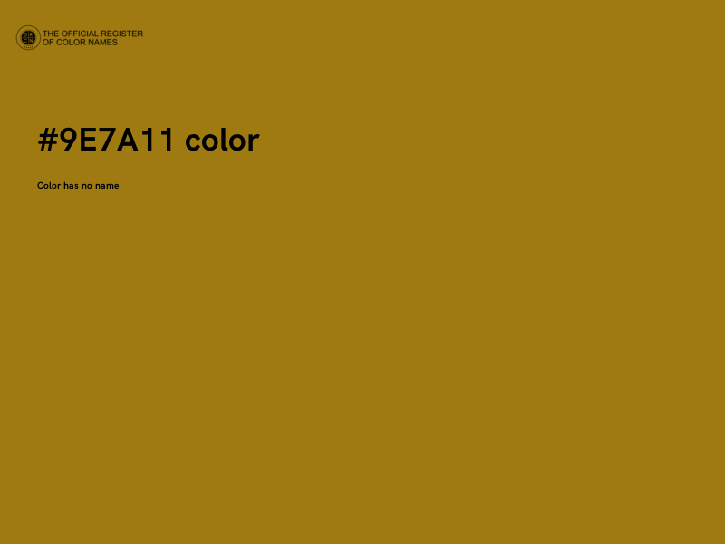 #9E7A11 color image