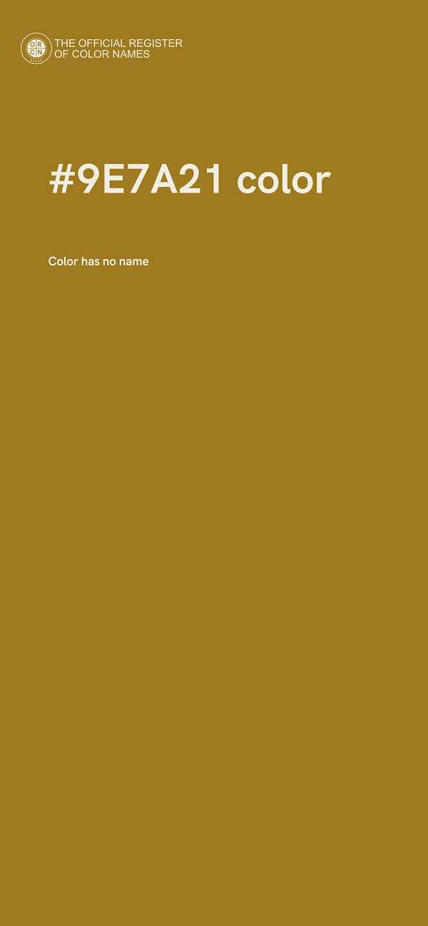 #9E7A21 color image