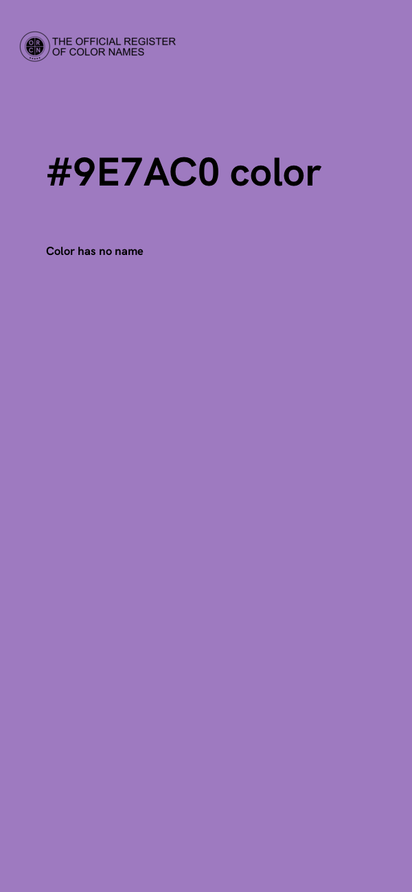 #9E7AC0 color image