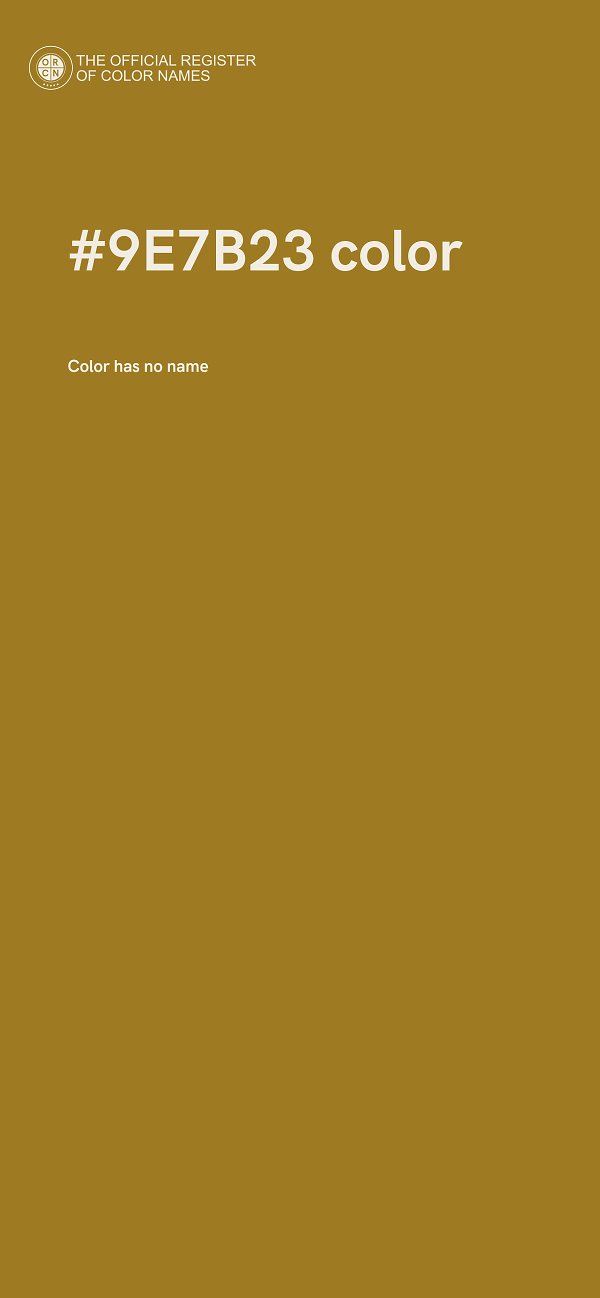 #9E7B23 color image
