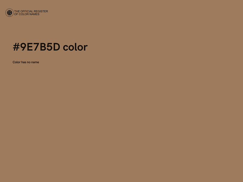 #9E7B5D color image