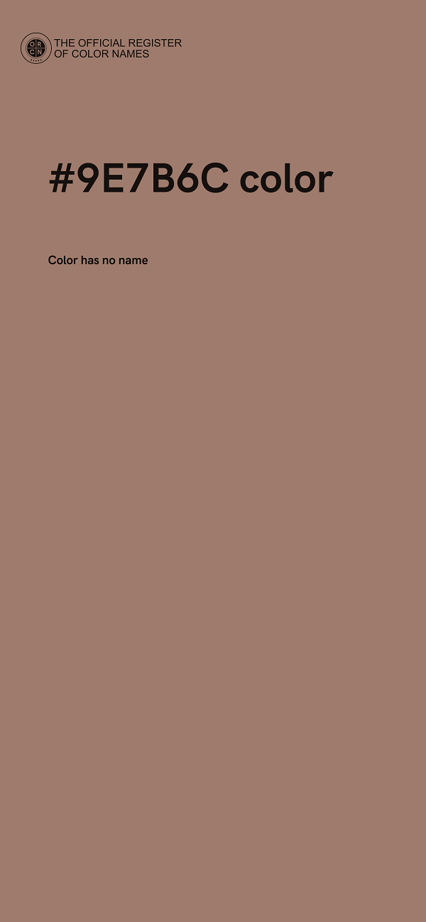 #9E7B6C color image