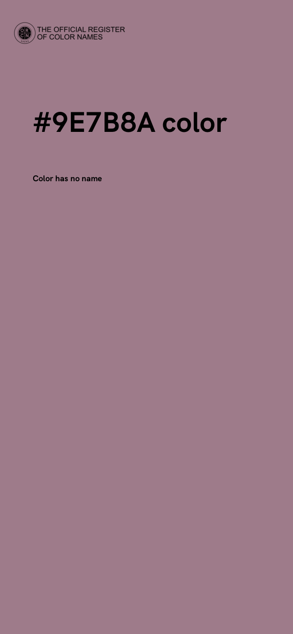 #9E7B8A color image