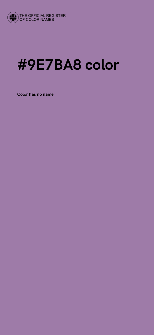 #9E7BA8 color image