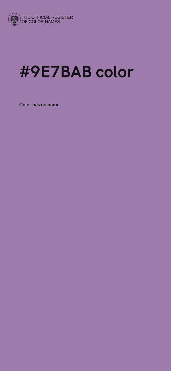 #9E7BAB color image