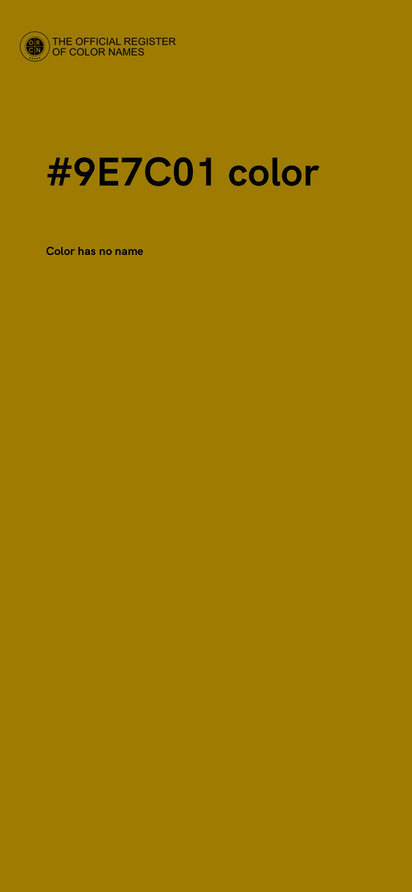 #9E7C01 color image