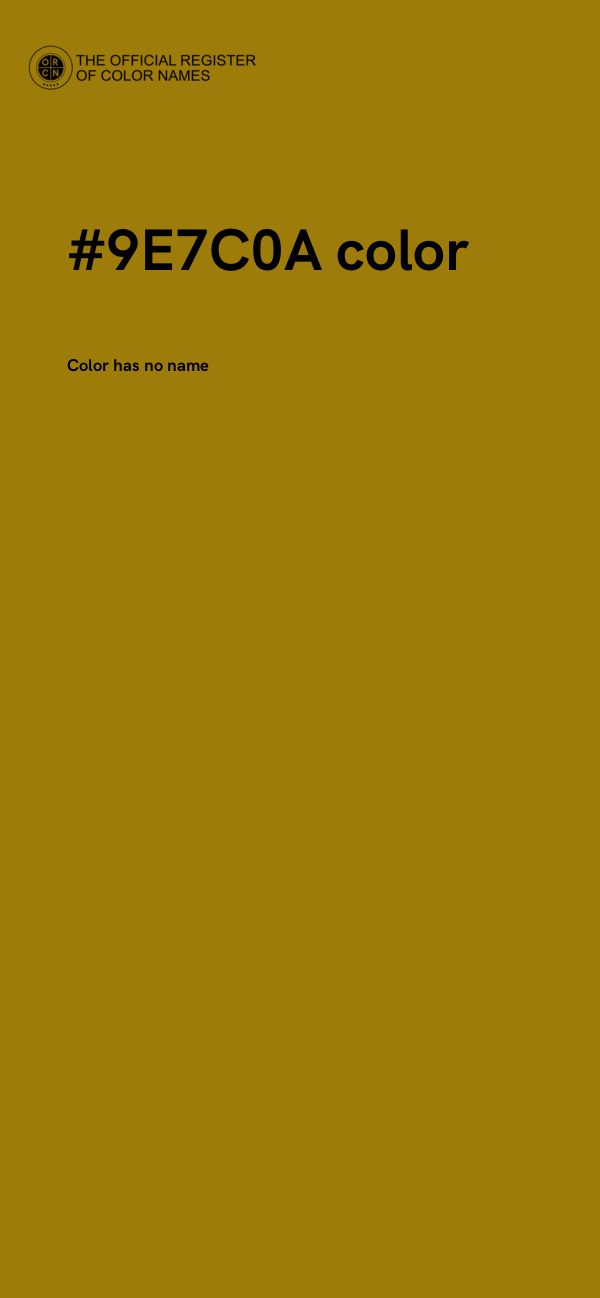 #9E7C0A color image