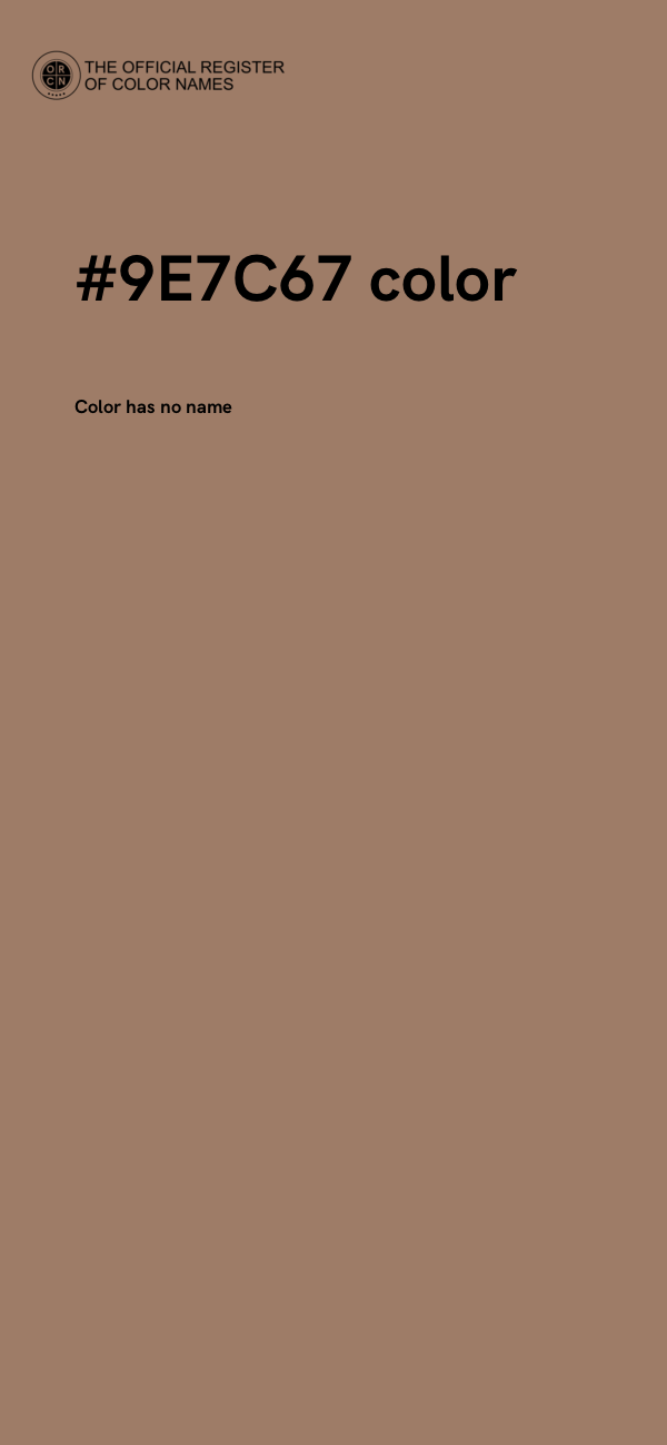 #9E7C67 color image