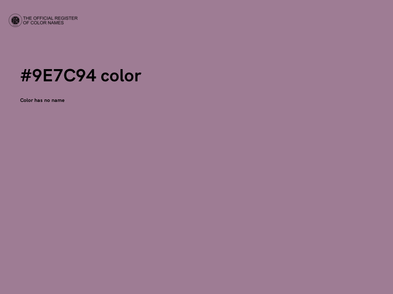 #9E7C94 color image