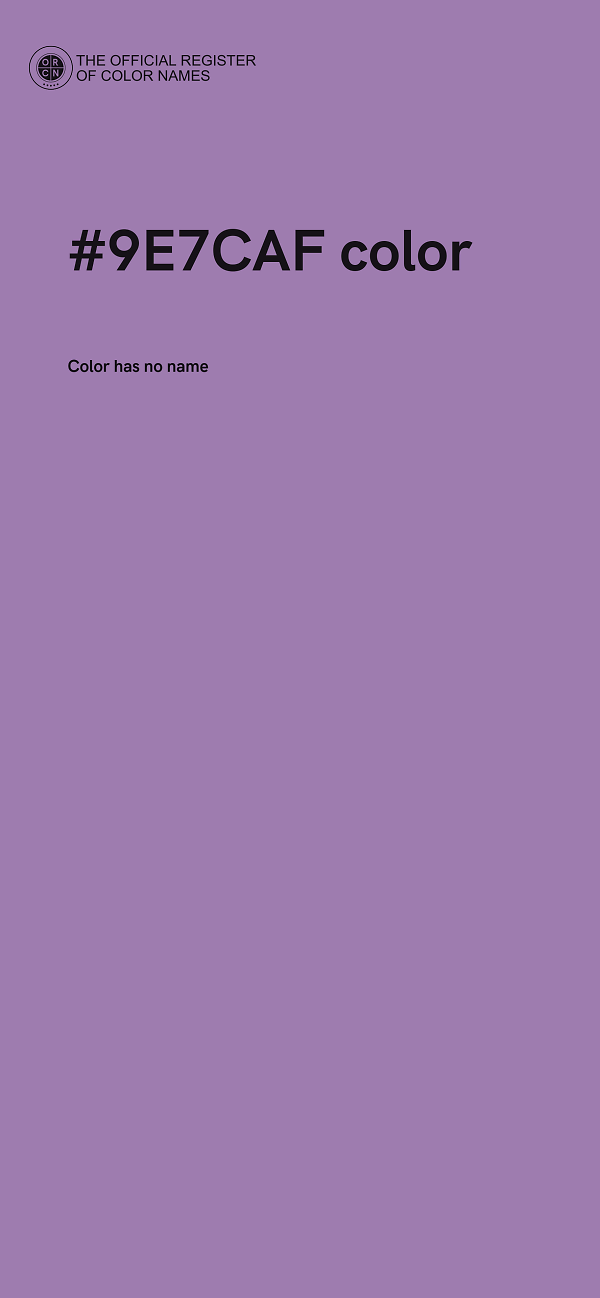 #9E7CAF color image