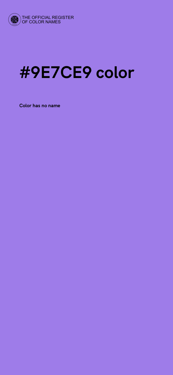 #9E7CE9 color image