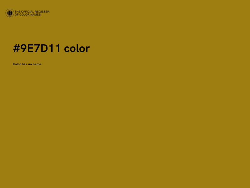 #9E7D11 color image