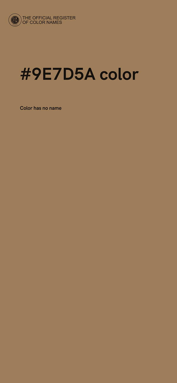 #9E7D5A color image