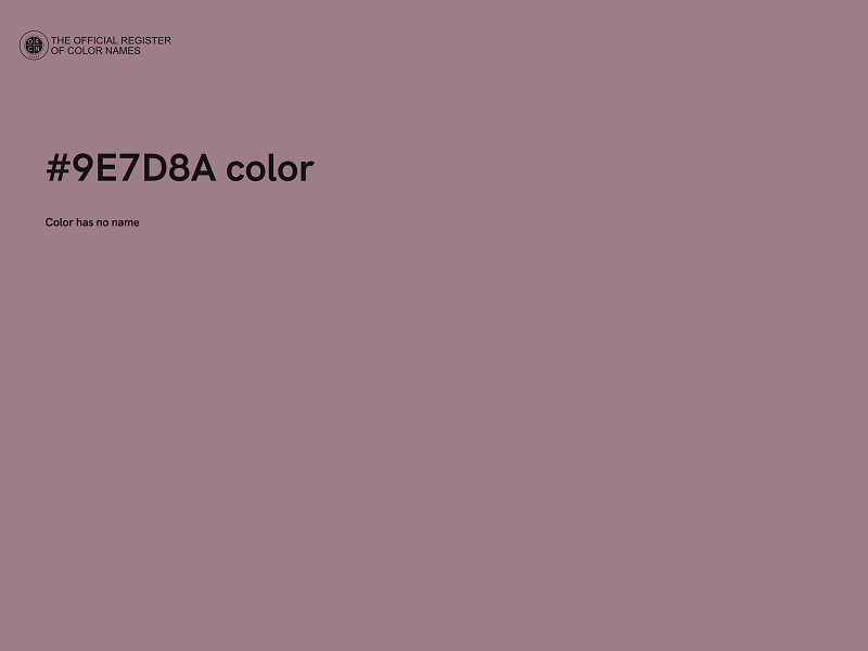#9E7D8A color image