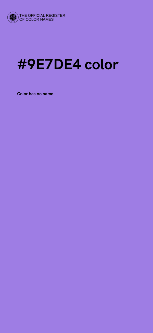 #9E7DE4 color image