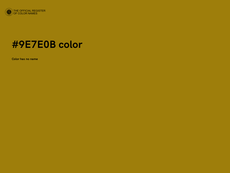 #9E7E0B color image