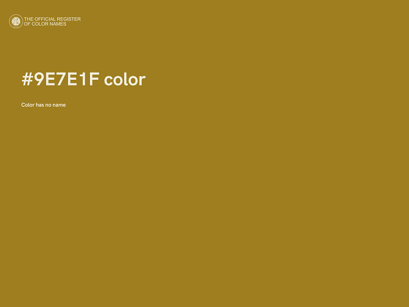 #9E7E1F color image