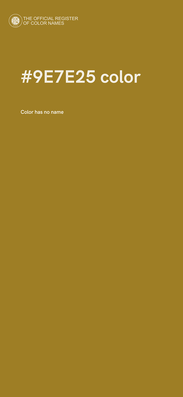 #9E7E25 color image