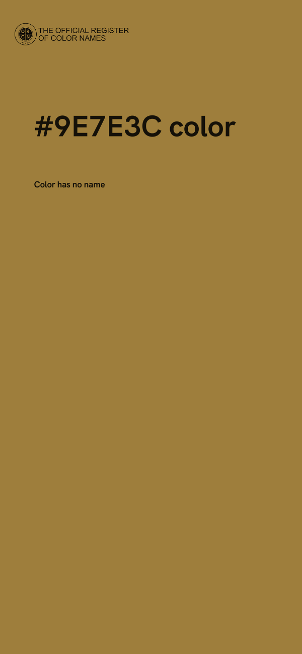 #9E7E3C color image
