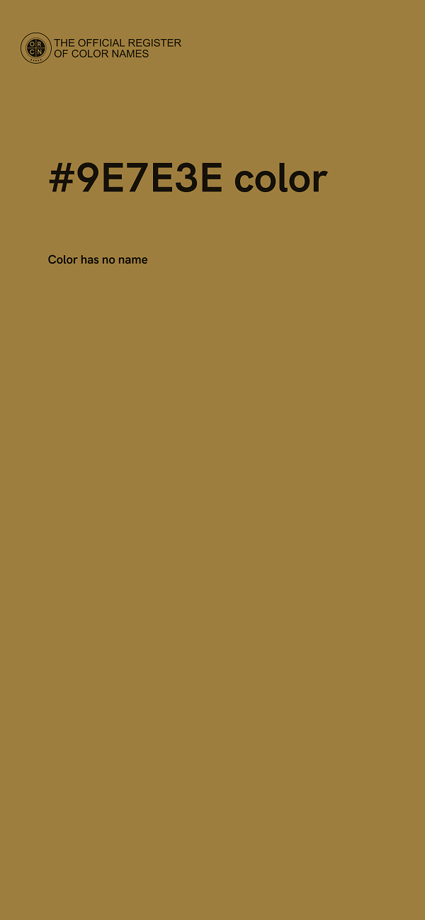 #9E7E3E color image