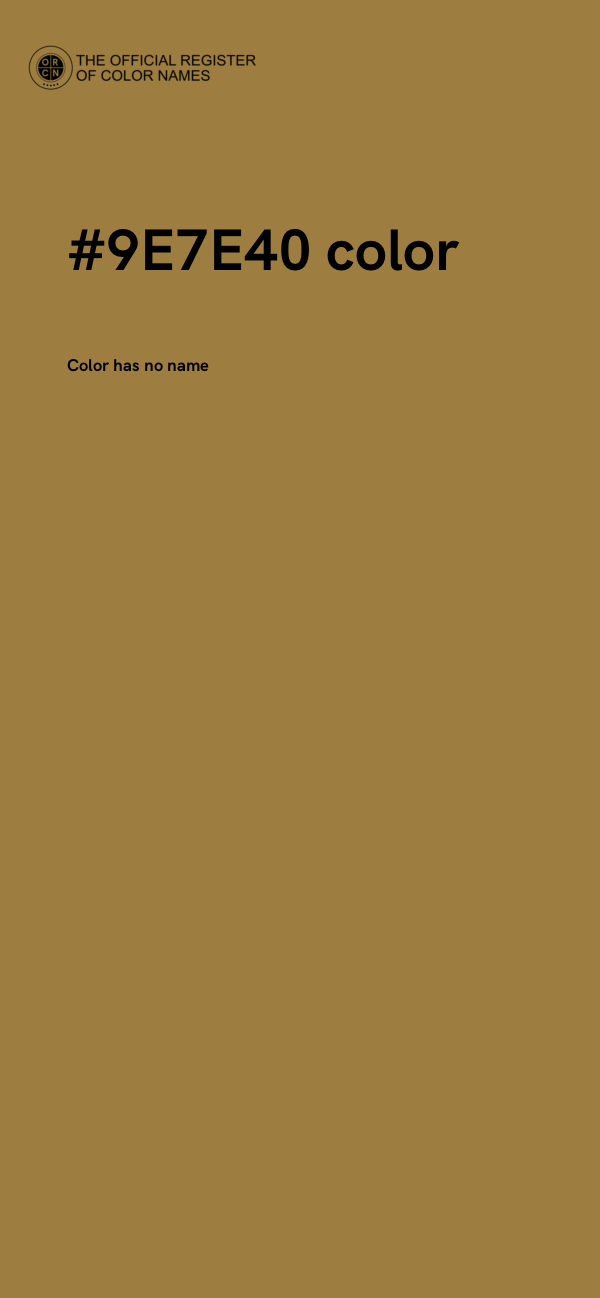#9E7E40 color image