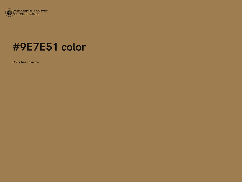 #9E7E51 color image