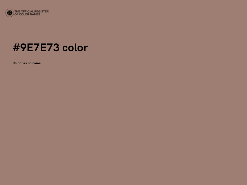 #9E7E73 color image