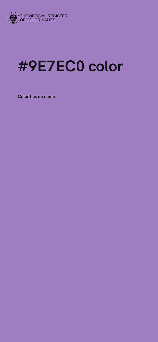 #9E7EC0 color image