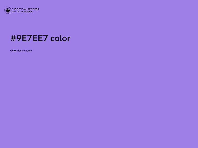#9E7EE7 color image