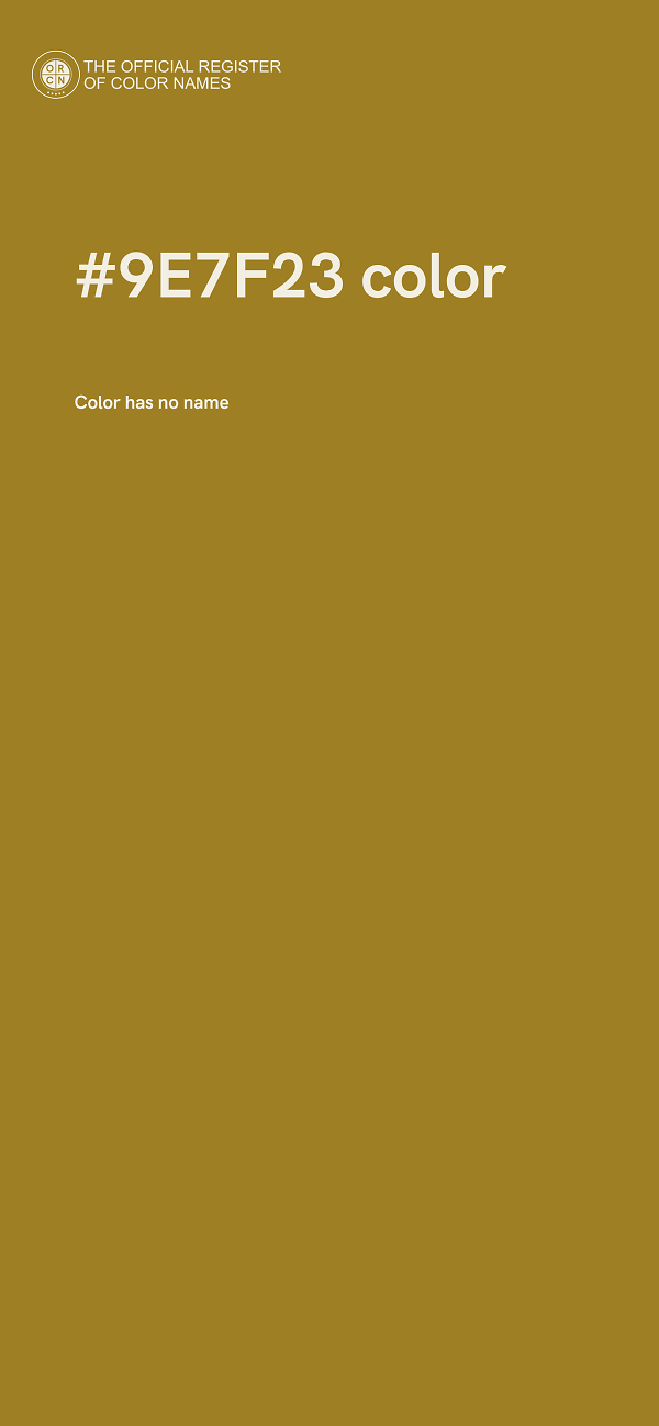 #9E7F23 color image