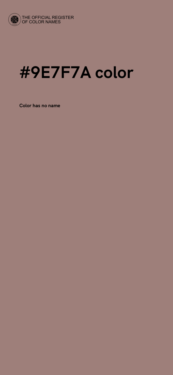 #9E7F7A color image