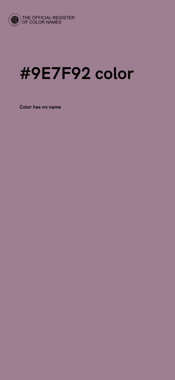 #9E7F92 color image
