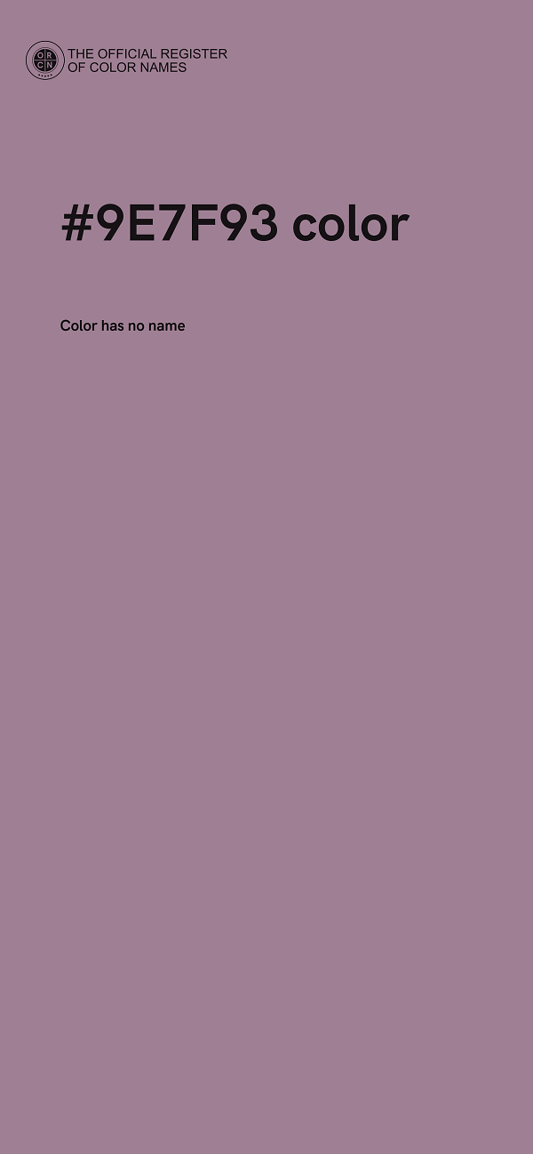 #9E7F93 color image