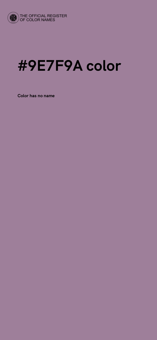 #9E7F9A color image