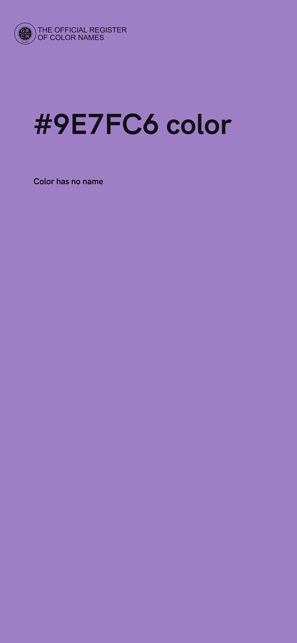 #9E7FC6 color image