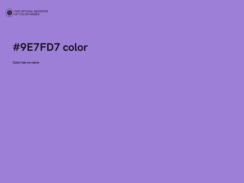 #9E7FD7 color image