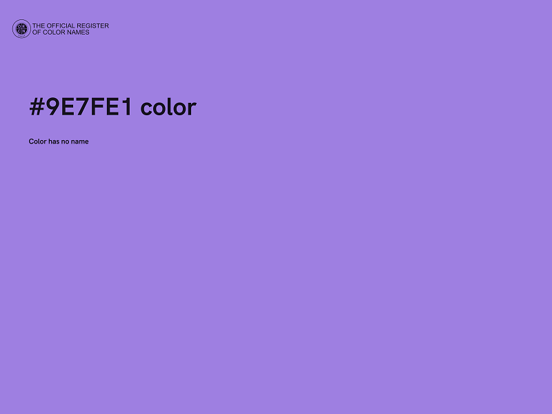 #9E7FE1 color image