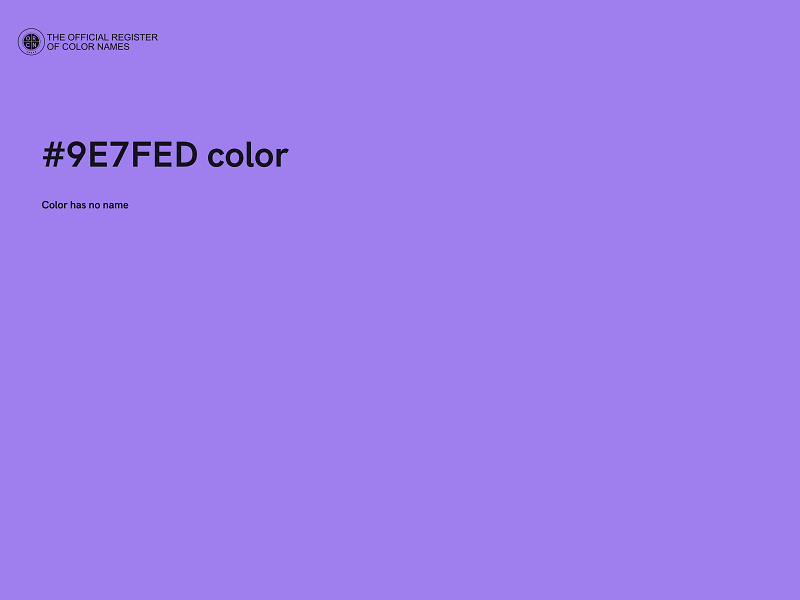 #9E7FED color image