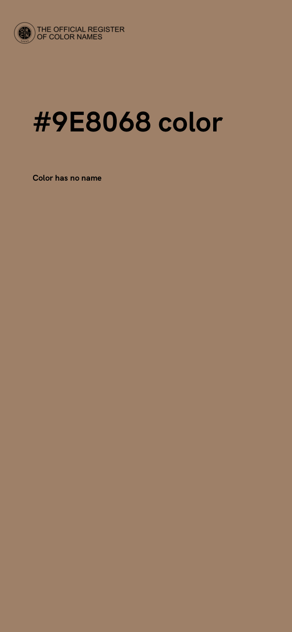 #9E8068 color image