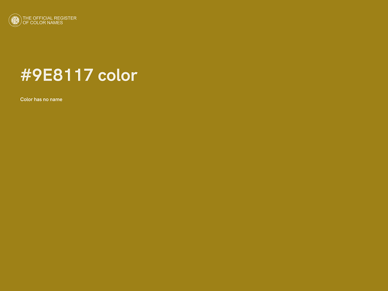 #9E8117 color image