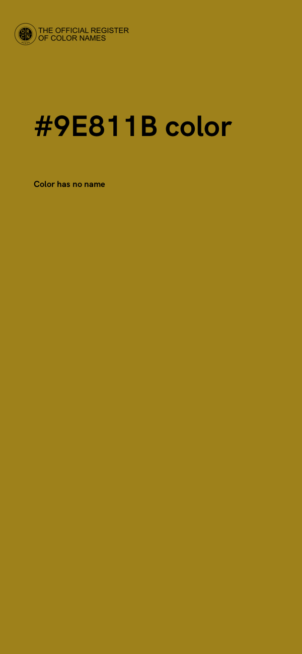 #9E811B color image