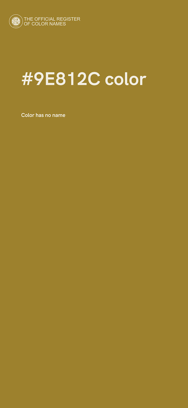 #9E812C color image
