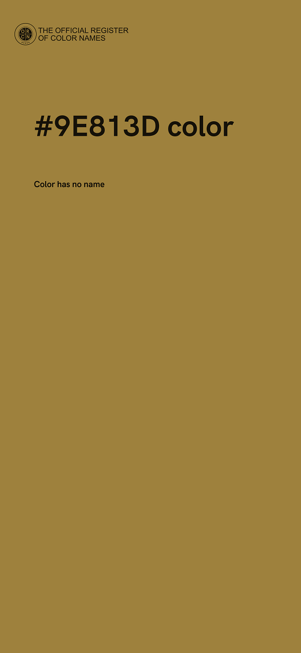 #9E813D color image