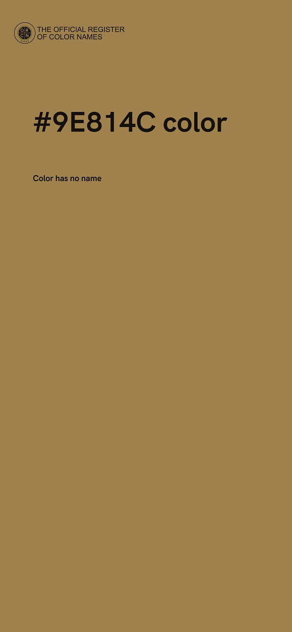 #9E814C color image