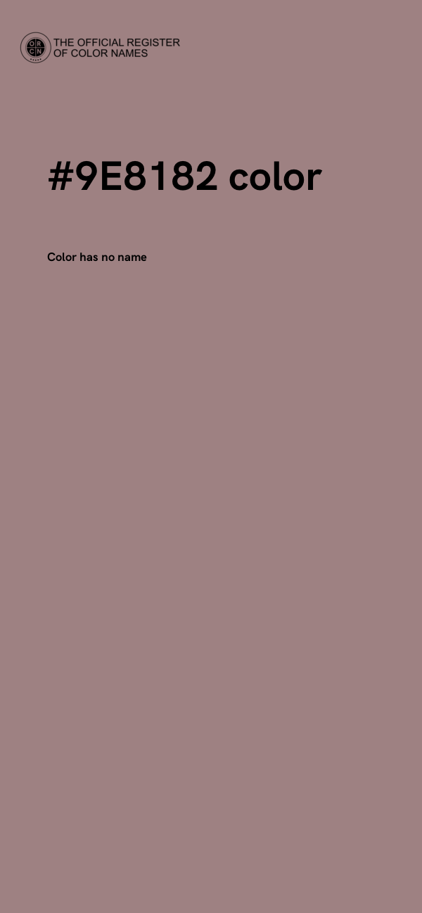 #9E8182 color image
