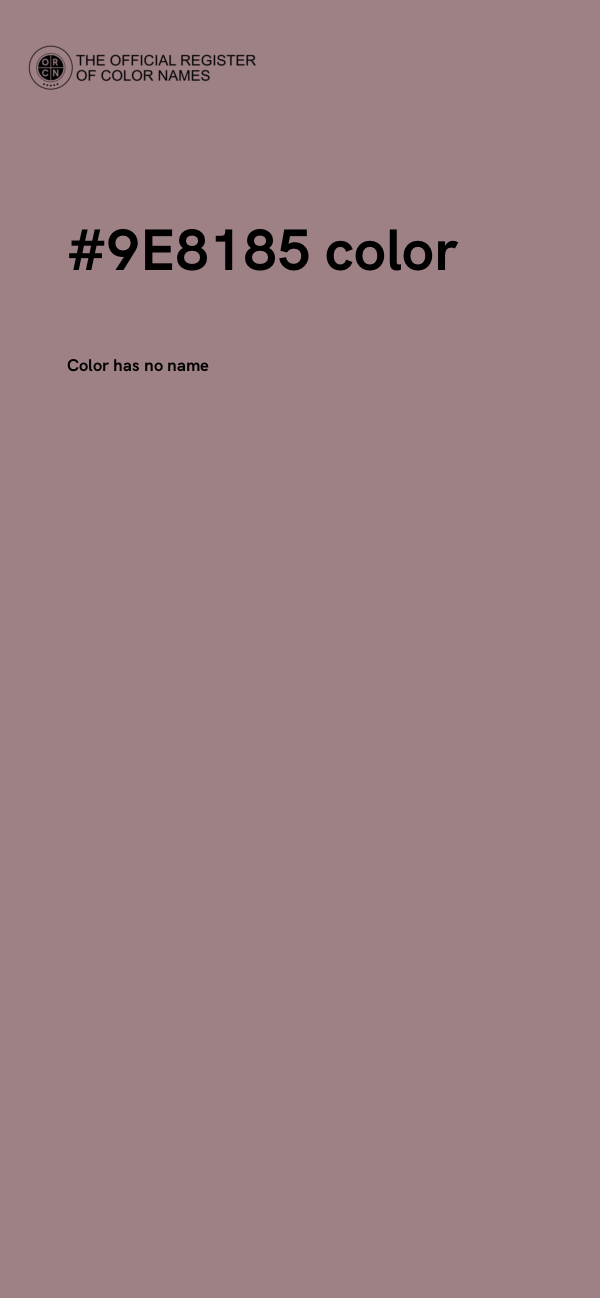#9E8185 color image