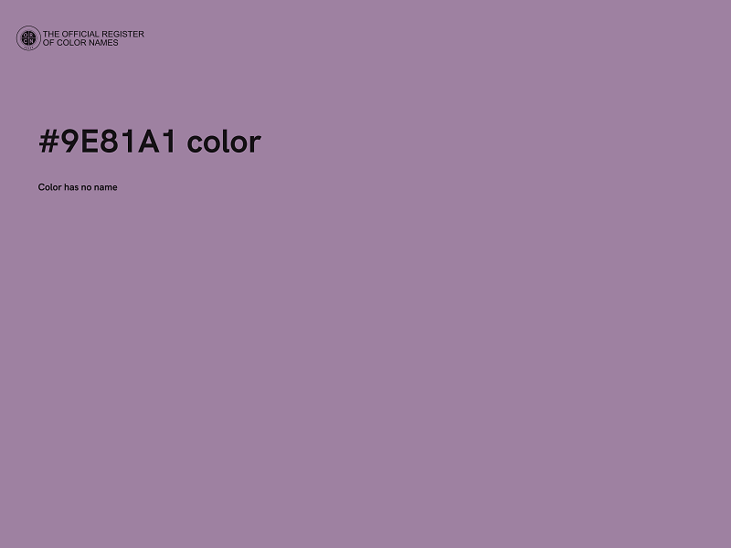 #9E81A1 color image