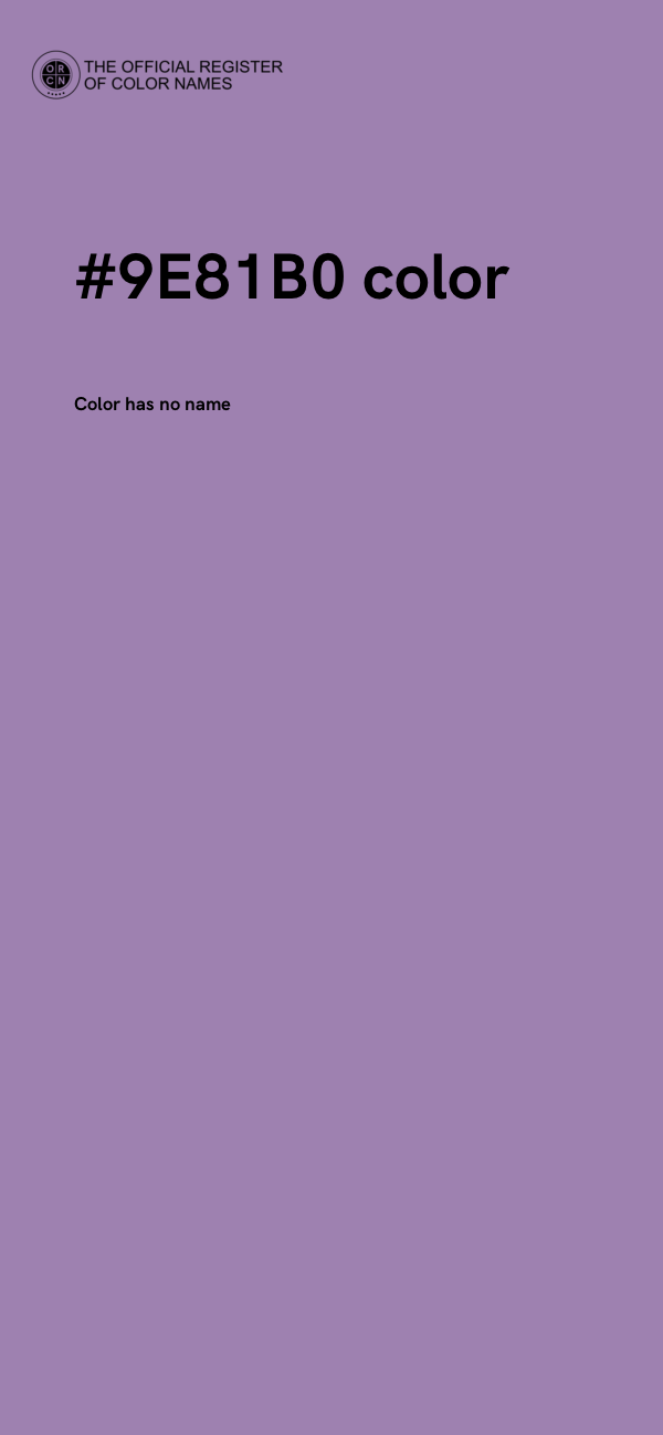 #9E81B0 color image