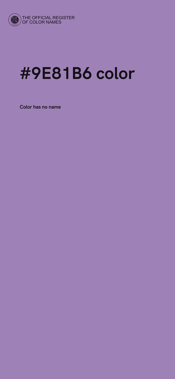 #9E81B6 color image